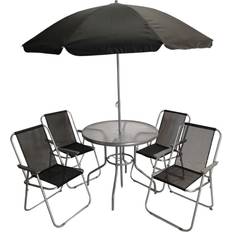 Samuel Alexander 4-seater Patio Dining Set, 1 Table incl. 4 Chairs