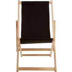 Noir Chaises longues Premier Housewares Beauport Deckchair - Black