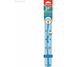 Blauw Linialen Maped Flex Decimeter 30 cm