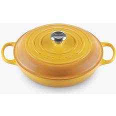 Shallow Casseroles Le Creuset Signature Nectar Cast Iron with lid