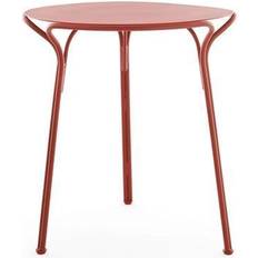 Arancione Tavolini Kartell Hiray Gartenesstisch Ø 60 cm Rostrot/Lackiert/Hxø Tavolino