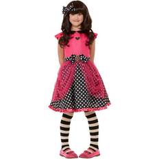 Smiffys Santoro Ladybird Costume, Pink