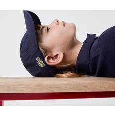 Accessoires Lacoste Einfarbige Schirmmütze aus Gabardine Navy Blau Jahre