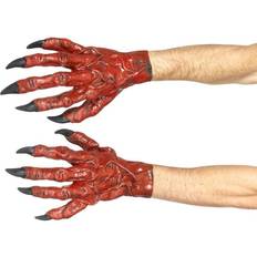 Latex handskar Smiffys Devil Hands, Latex