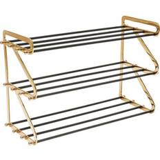 Gold Shoe Racks Kare Design 12 Pair Gold 55 x 84 x 34 cm Shoe Rack