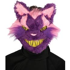 Rosa Heldækkende masker Kostumer Horror-Shop Bad Kitty Plüsch Maske für Halloween