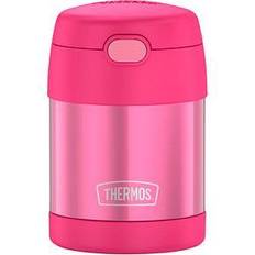 Thermos kids Funtainer Food JAR 0,29 l, rosa, termobehållare för mat med sked för barn, 5 h varm/7 h kallt, absolut tät för soppa, flingor, paus