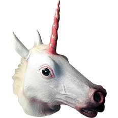 Tiere Voll abdeckende Masken Horror-Shop Latex Maske Einhorn mit Mähne für Fasching