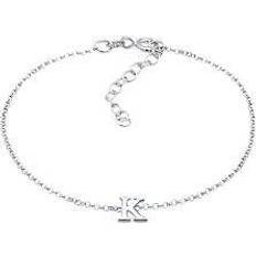 Smycken Elli Armband Dam Hänge Bokstav K Basic - Sterlingsilver