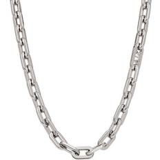 Armani Exchange Necklaces Armani Exchange Logo Mens Necklace, Black, Men