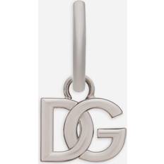 Man - Zilver Oorbellen Dolce & Gabbana Single DG Logo Earring Silver