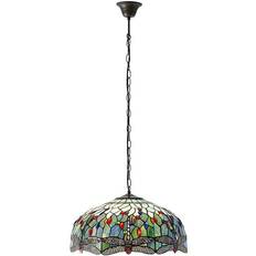 Blue Pendant Lamps Dragonfly Tiffany 3 Pendant Lamp