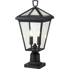 Nero Lampade da cancello Alford Place 2-Light Pedestal Lantern 2xE14 IP44 254 mm Dimmbar Lampada da cancello