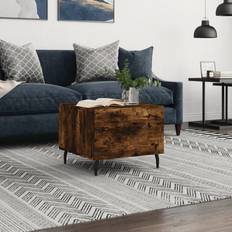 Møbler vidaXL 50 x 50 x 40 cm Konstrueret Træ Røget Egetræsfarve Sofabord