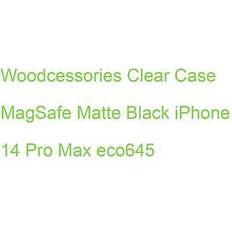 Woodcessories Clear MagSafe Matte Black Case iPhone 14 Pro Max