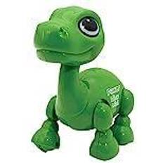 Lexibook Power Dino Mini Min lilla Dinosaure-robot Dinosaure-robot med ljud, musik, ljuseffekter, röstupprepning och ljudreaktion, leksak för pojkar och flickor ROB02DINO