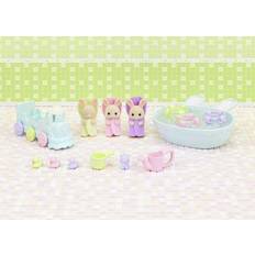 Sylvanian Families Jouets Sylvanian Families Figurines Les triples Lapin Crème et accessoires de bain