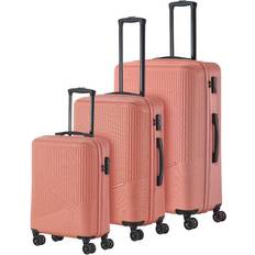 Orange Koffer-Sets Travelite BALI 3-tlg. Koffer-Set, 4w L/M/S