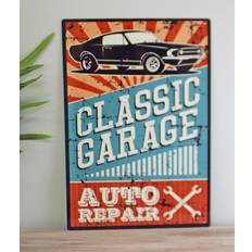 Geko Vintage Metal Sign - Classic Garage Auto Repair