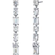 Michael Kors Premium Brilliance Earrings - Silver/Transparent