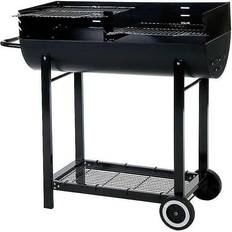 Holzkohlegrills Lifestyle Appliances 1/2 Barrel With Wind Shield