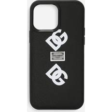 Dolce & Gabbana Calfskin iPhone 13 Pro Max cover with all-over DG print