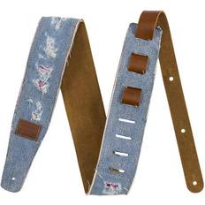 Fender Remme & Bånd Fender X Wrangler Ripped Denim Strap
