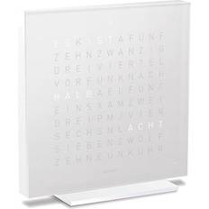 Table Clocks Qlocktwo Vanilla Sugar White Table Clock