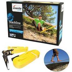 Amarillo Cuerdas para Saltar Fitness Neutral SEDE SLACKLINE 15M HQ-Invento Actividades de ocio al aire libre HQSLACK