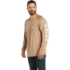 Ariat Men T-shirts Ariat Rebar HeatFighter T-Shirt Khaki