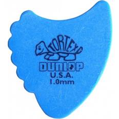 Blå Plekter Dunlop Tortex Fins Plectrum, 1.00mm Blue