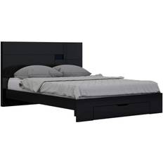 60 inch bed frame Homeroots 343990 60'' X 80'' X 43'' 4 Modern