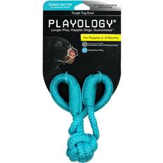 Playology Puppy Tough Tug Knot Peanut Butter Dog
