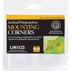 Lineco Self-Adhesive Polypropylene Mounting Corners, Full View, 1.25 Package L533-0035M