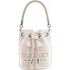 Hvid Bucket Bags Marc Jacobs Off-White 'The Leather Mini Bucket' Bag 140 Cotton/Silver UNI