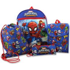 Marvel Super Hero Adventures Boys 5 piece Backpack and Snack Bag School Set MUCF5K3YT