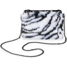 Luxe Faux Fur clutch zebra