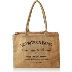 Kaf Home Jute Market Handles Reusable Grocery Bag, Voyages