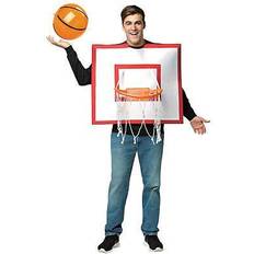 Orange Accessories Fancy Dress Rasta Imposta Basketball Ball and Hoop Costume Adult Sports Costumes