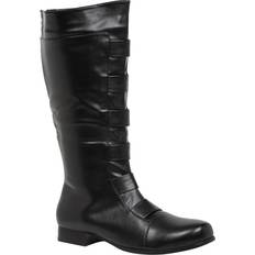 Ellie Shoes Adult Black Superhero Boots Black