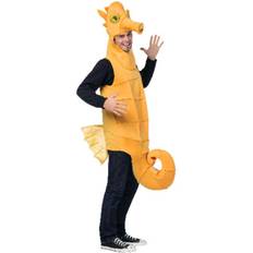 Beige Fancy Dresses Rasta Imposta Adult Orange Seahorse Costume One Size