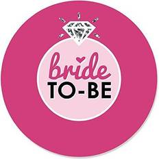 Big Dot of Happiness Bride-to-be bridal shower & classy bachelorette circle sticker labels 24 ct