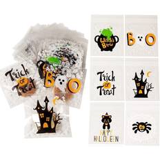 Halloween Gift Bags Joyin 150 pcs halloween cellophane treat bags self adhesive clear cookie