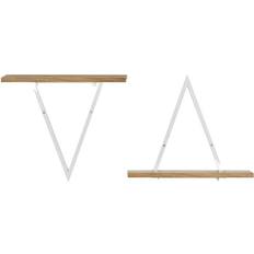 Wall Shelves on sale Danya B 15.7" Set of 2 Triangle Wall Shelf