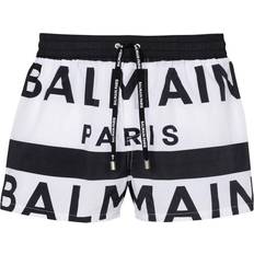 Swimming Trunks Balmain Men's Logo Print Swim Short - Black