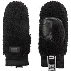 UGG Handsker & Vanter UGG Logo Tape Sherpa Mittens - Black