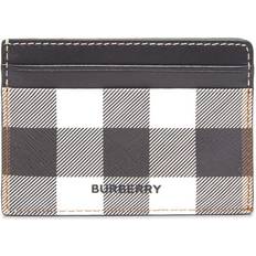 Baumwolle Kartenetuis Burberry Check Print and Leather Card Case - Brown Free