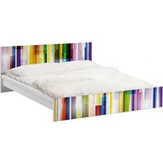 Gitterschutz Möbelfolie IKEA Malm Bett Breite Rainbow Cubes