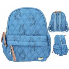 Schulranzen reduziert Miss Melody DEPESCHE Rucksack Blue Quilt Kunstfaser blau