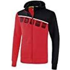 Erima 5-C Trainingsjacke mit Kapuze red/black/white